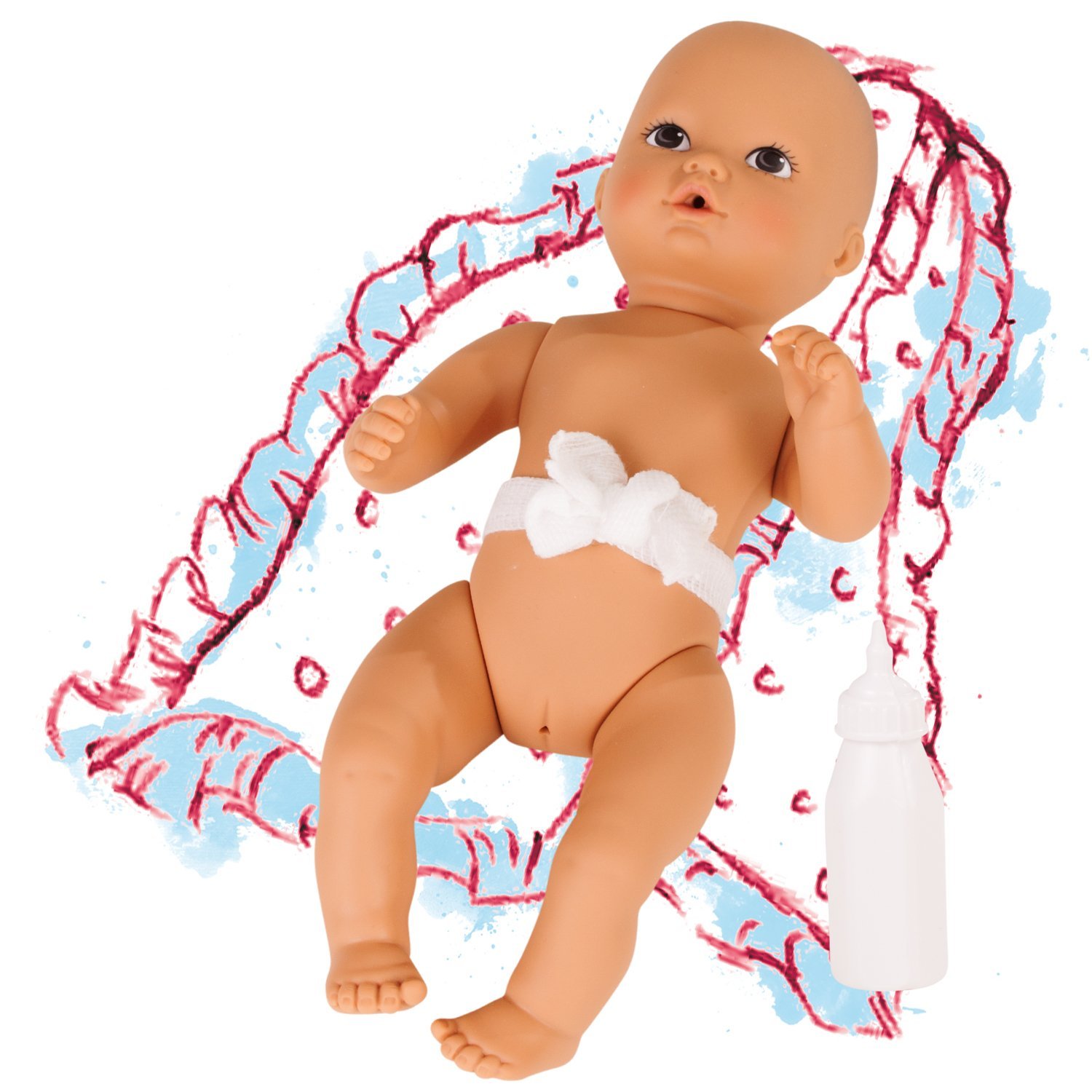 Кукла Аквини новорожденная девочка, 33 см.  
